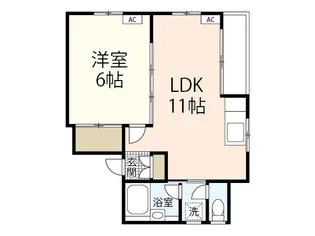 チェルシービュー大町【2階】の間取り