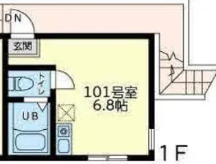 ユナイト小机アぺリティフ【2階】の間取り