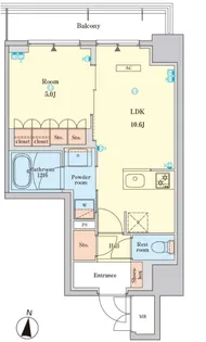 RJRプレシア菊川駅前【6階】の間取り