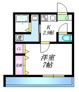 ジャルダン ドゥ シバタ【2階】の間取り