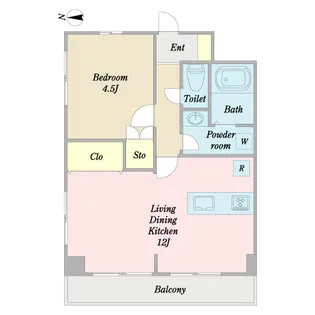プロシード船橋宮本【10階】の間取り
