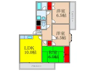サンスプリング緑地【2階】の間取り