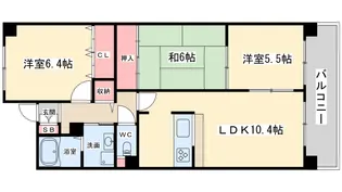ディアコート新大阪【4階】の間取り