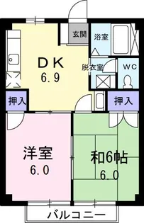 ニューシティサワハタ【2階】の間取り