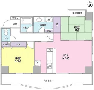 グランドゥール広尾【7階】の間取り