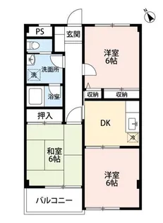 パレスF【3階】の間取り