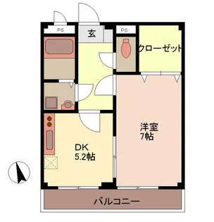 フィールドヴィレッジ大倉山【1階】の間取り