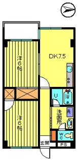 第2彦田マンション【2階】の間取り