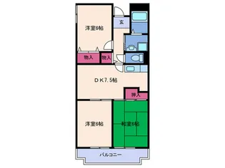 ロイヤル清風荘【2階】の間取り