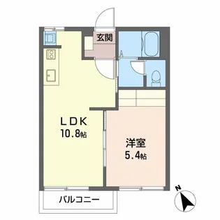 フレグランスHASAMA A【2階】の間取り