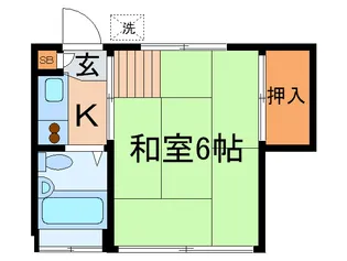 コーポ富紀【2階】の間取り
