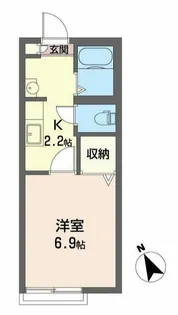 オーベルジュ・アン【2階】の間取り
