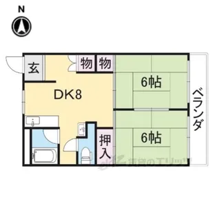 にしまちハイツ【2階】の間取り