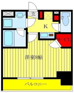 パークキューブ新板橋【5階】の間取り