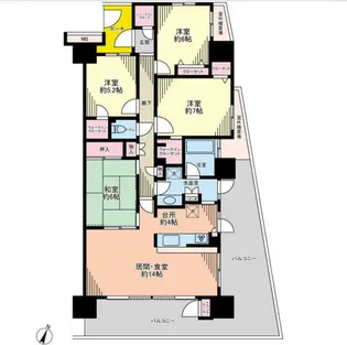 ソラネットシティ【1階】の間取り