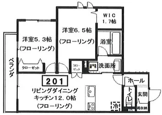 仮)へーベルメゾン宮前2丁目【2階】の間取り