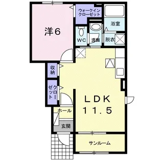 ウイーン・ピアニシモ【1階】の間取り