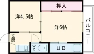 ビレッジハウス上田1号棟【2階】の間取り