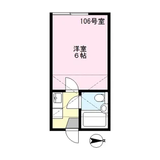 城山ハウス【1階】の間取り