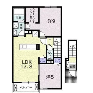 エレガンテ大町I【2階】の間取り