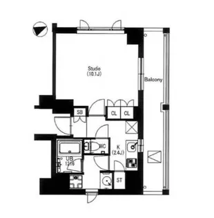 エスティメゾン中野【6階】の間取り