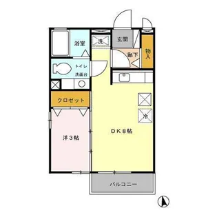エランビタールNAKANISHI【1階】の間取り