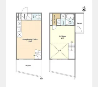 ウェルスクエア初台の間取り