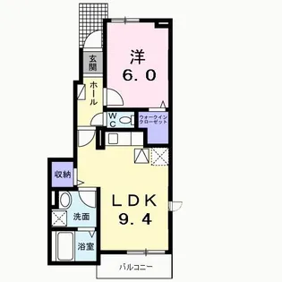 パーク追分【1階】の間取り