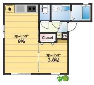 シース浅草橋【1階】の間取り