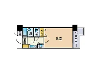 ダイナコートエスタディオ桜坂【2階】の間取り