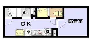 アールヒルズ日本橋【1階】の間取り