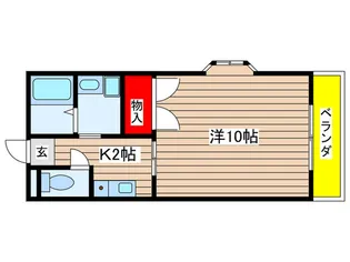 アスペ-ジュ【2階】の間取り