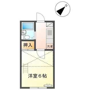 染東ハイツII【2階】の間取り