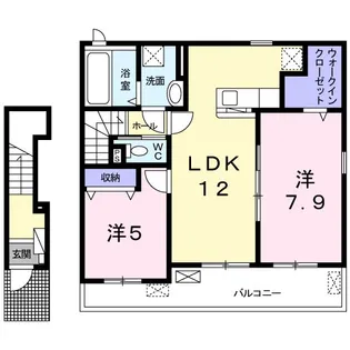 デュオルーチェI【1階】の間取り