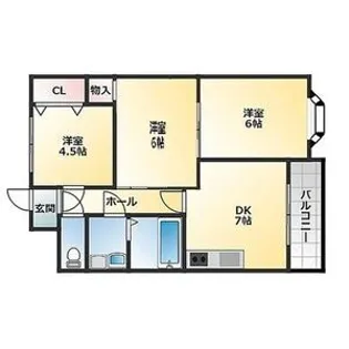 メゾンドールヤマヒデ弐番館【3階】の間取り