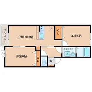 アスコット東郡山【1階】の間取り