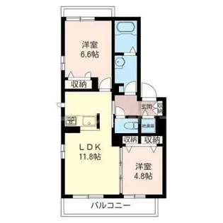グリーンガーデンA【2階】の間取り
