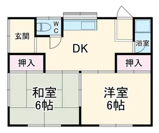 明園荘【1階】の間取り