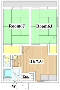 シティハイムリバーサイド【2階】の間取り