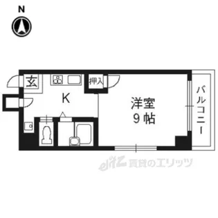 ラフィーネ四条堀川【7階】の間取り