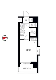 トーシンフェニックス芝アストラーレ【2階】の間取り