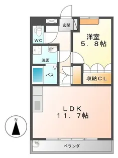 メゾン・ド・ネイジュII【2階】の間取り