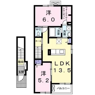 ノース・ヒル【2階】の間取り
