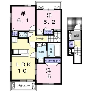 ニコル【2階】の間取り