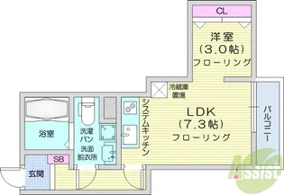 メリディアン多賀城新田【2階】の間取り