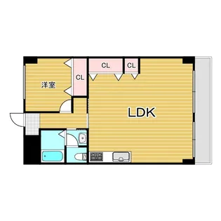 渡辺ハイツ【4階】の間取り