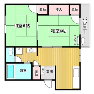 フレグランスHYATT B棟【1階】の間取り