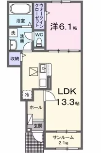高知県香美市土佐山田町栄町【アパート】の間取り