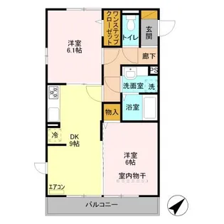 サザンボヌール【3階】の間取り