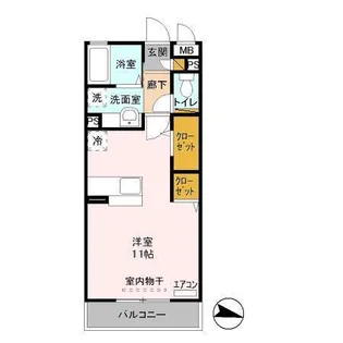 アインスフォーゲル【3階】の間取り